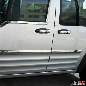 Ford Transit Connect Door Handle Cover - Omac - S.Steel - Gloss Silver - '09-'14